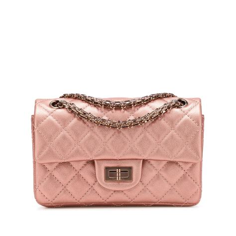 chanel rose gold bag|chanel bag gold hardware.